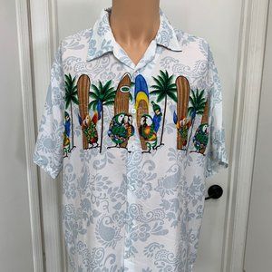 Dolphino XL short sleeve shirt parrots surfboards